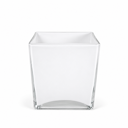 Vaso vetro bianco piccolo