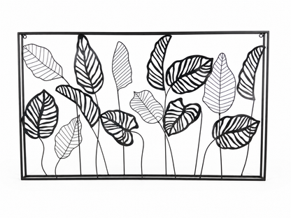 Quadro Decorativo in Metallo Nero