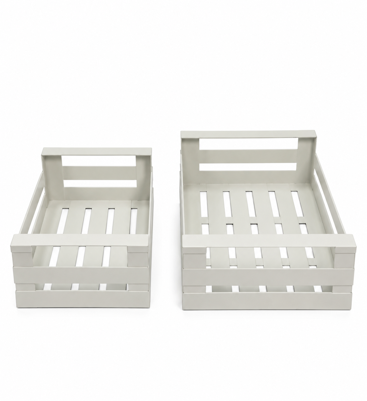 Set due pezzi Cassette Decorative in Metallo