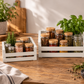 Set due pezzi Cassette Decorative in Metallo