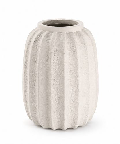 Vaso Decorativo in Resina Bianco