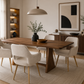 Set 4 Sedie Imbottite in Tessuto con Braccioli