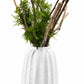 Vaso Decorativo in Resina Bianco